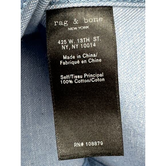 Rag & Bone Suffolk Mini Dress in Pale Blue 00 ($395) - Picture 11 of 12